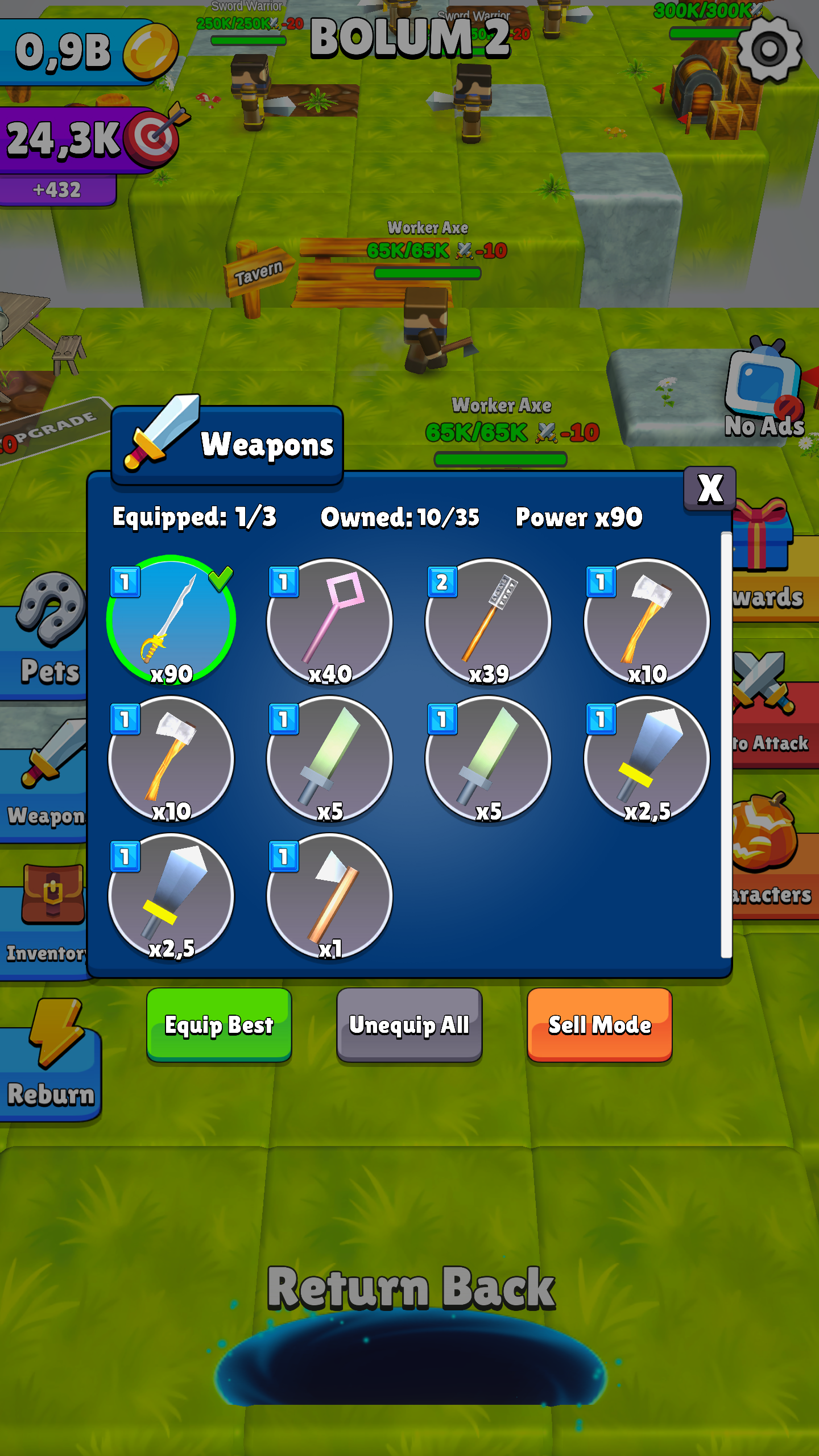 Ninja Idle 3D ekran görüntüsü 3